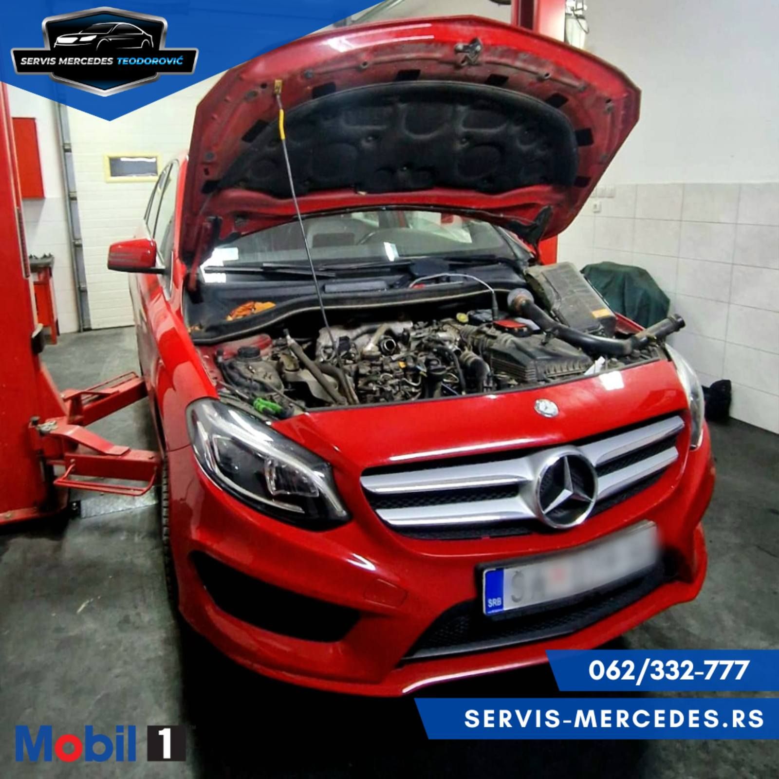 Mercedes B-klasa na servisu